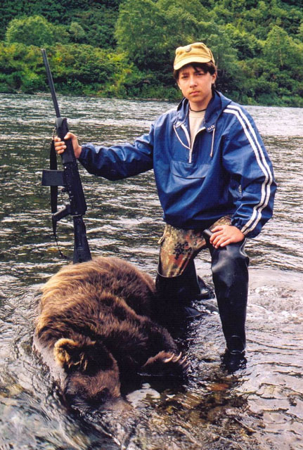 Как наши люди предохраняются от медведей на камчатской рыбалке Камчатка,медведи,путешествия,рыбалка,фоторепортаж
