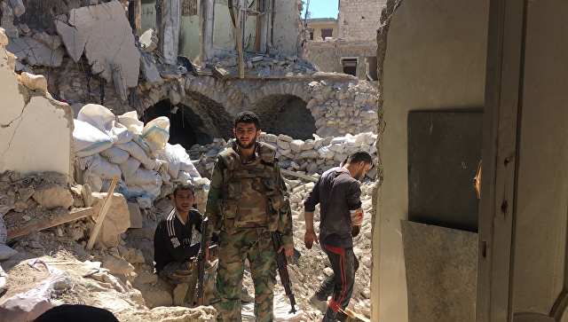Бойцы сирийской армии в Алеппо. Архивное фото