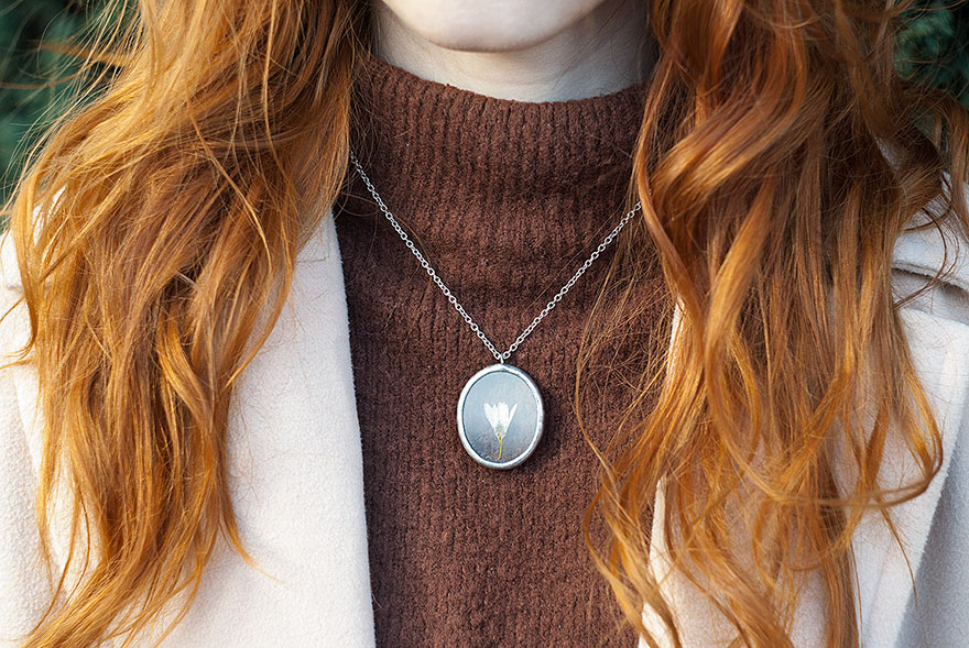 украшения с частичкой природы