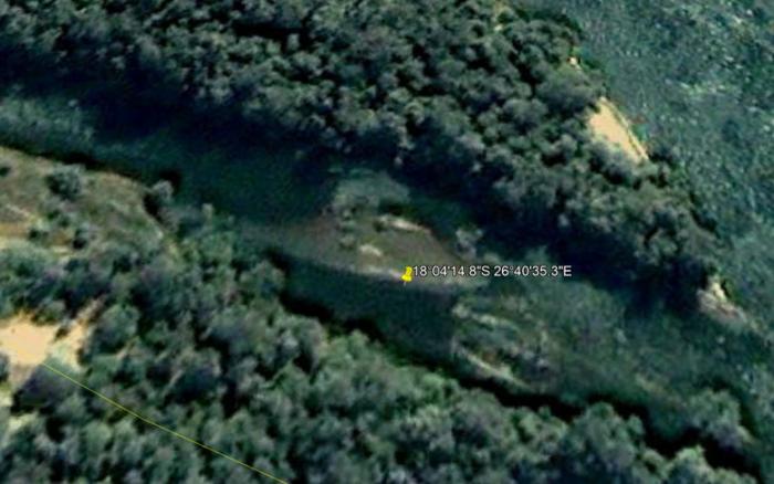 На карте реки Замбези обнаружили огромный упавший диск НЛО (4 фото + видео)