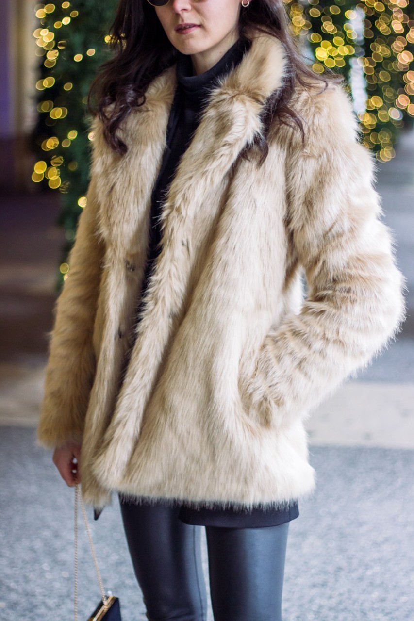 NYC Blogger: Faux Fur Coat 7
