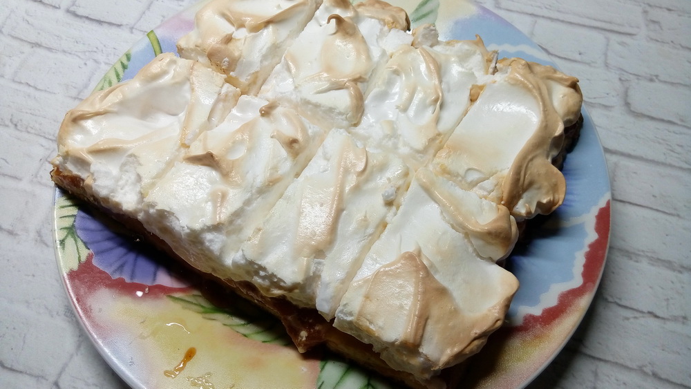 Необычный сладкий пирог «Мазурик»: сочетание зефира и песочного теста выпечка,десерты,кулинария,сладкая выпечка