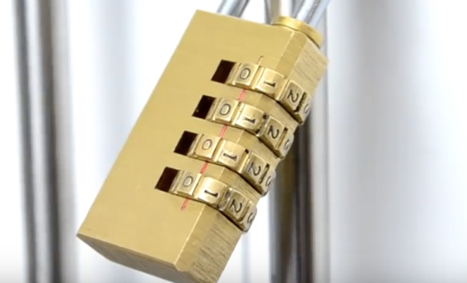 Открываем замок с цифровым кодом