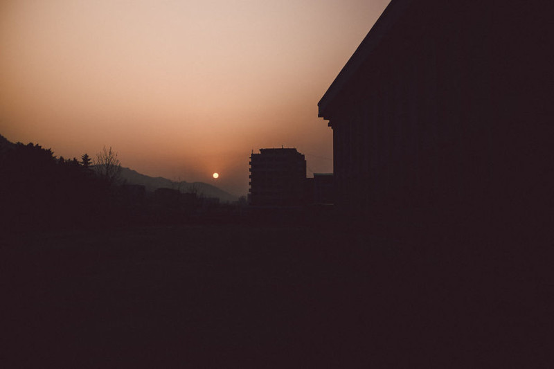 Закат глазами туриста, северная корея, фото