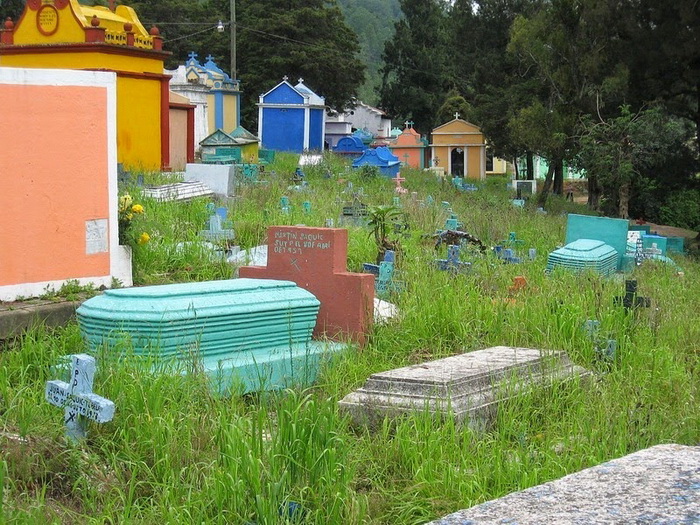 Все цвета радуги: жизнерадостные кладбища в Гватемале вокруг света,интересное,Кладбище,мир, Гватемала, культура, похороны, этно