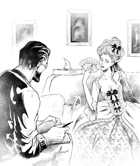 Иллюстрация к роману Е. Леонтьевой «Частная практика» (2018). Художник: Ольга Лиловая