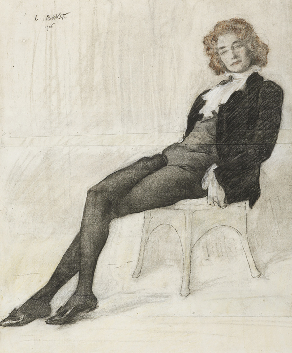 Лев Бакст, «Портрет З. Н. Гиппиус», 1906 год