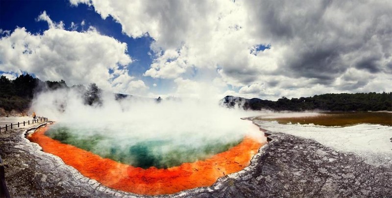 5. Геотермальная область Вай-о-Тапу. красивые места, прекрасная планета, чудеса природы