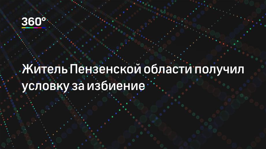 Житель Пензенской области получил условку за избиение