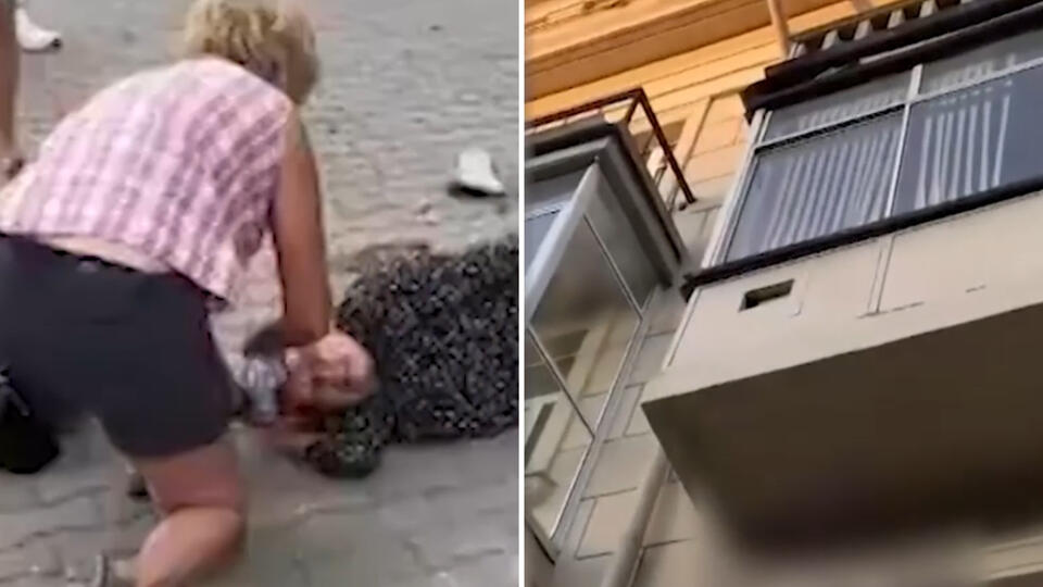 Отвалившийся кусок балкона пробил голову пенсионерке в Красноярске