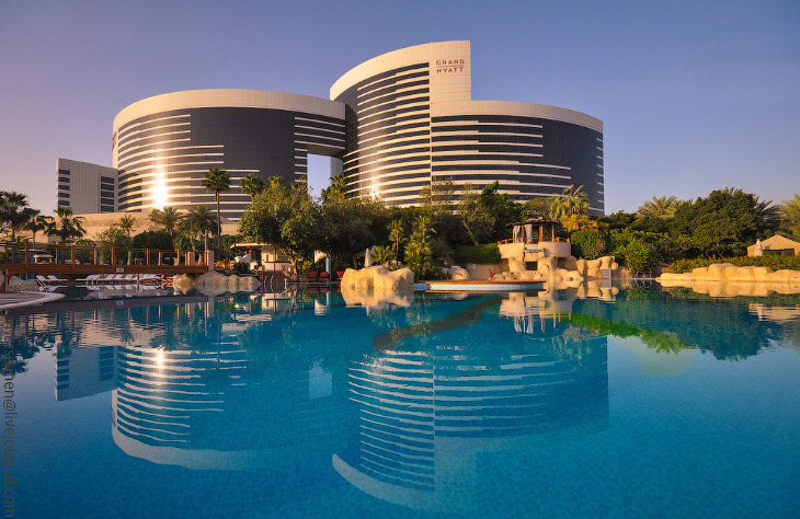 Прогулка по роскошному отелю Grand Hyatt Dubai