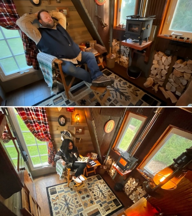 Теперь можно и отдохнуть, наслаждаясь деревенским уютом и уединением (Cabin McCabinface).