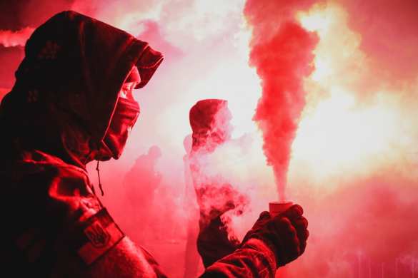 Украинские радикалы пресекли акцию в поддержку Навального в Киеве (ФОТО, ВИДЕО) | Русская весна