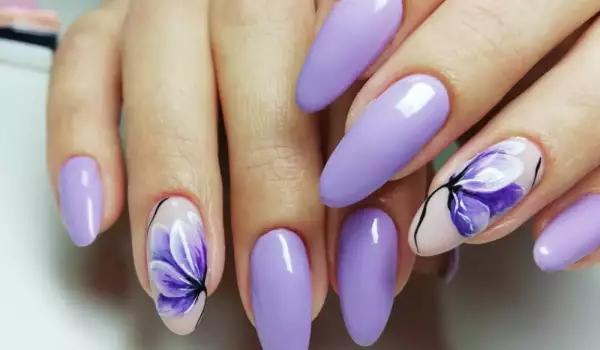 Стильный идеи маникюра с цветами