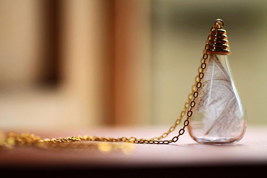 бижутерия с частичкой природы внутри