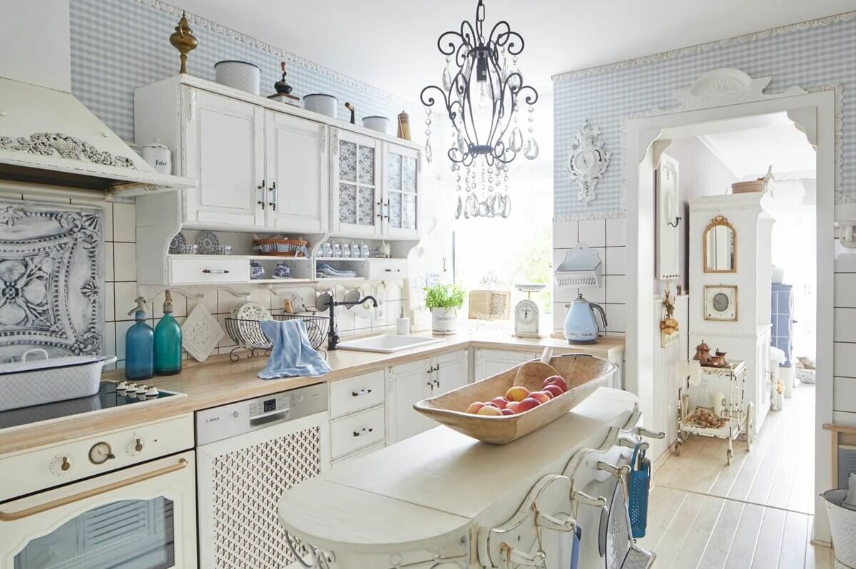 Фото кухни в квартире в стиле прованс фото интерьер