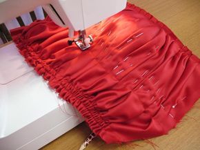 Как шить ниткой-резинкой: мастер-класс