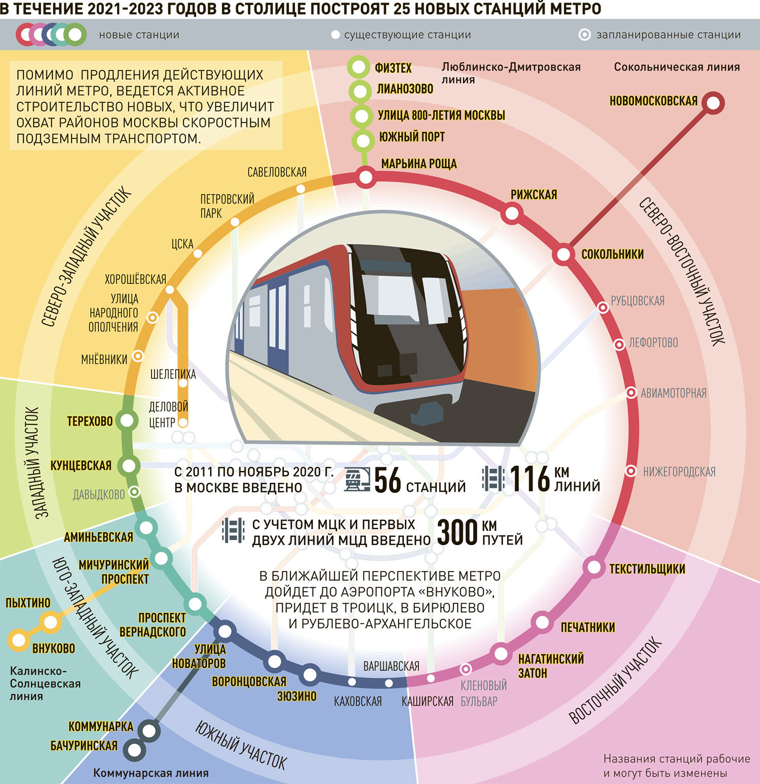 Линии метро 2021