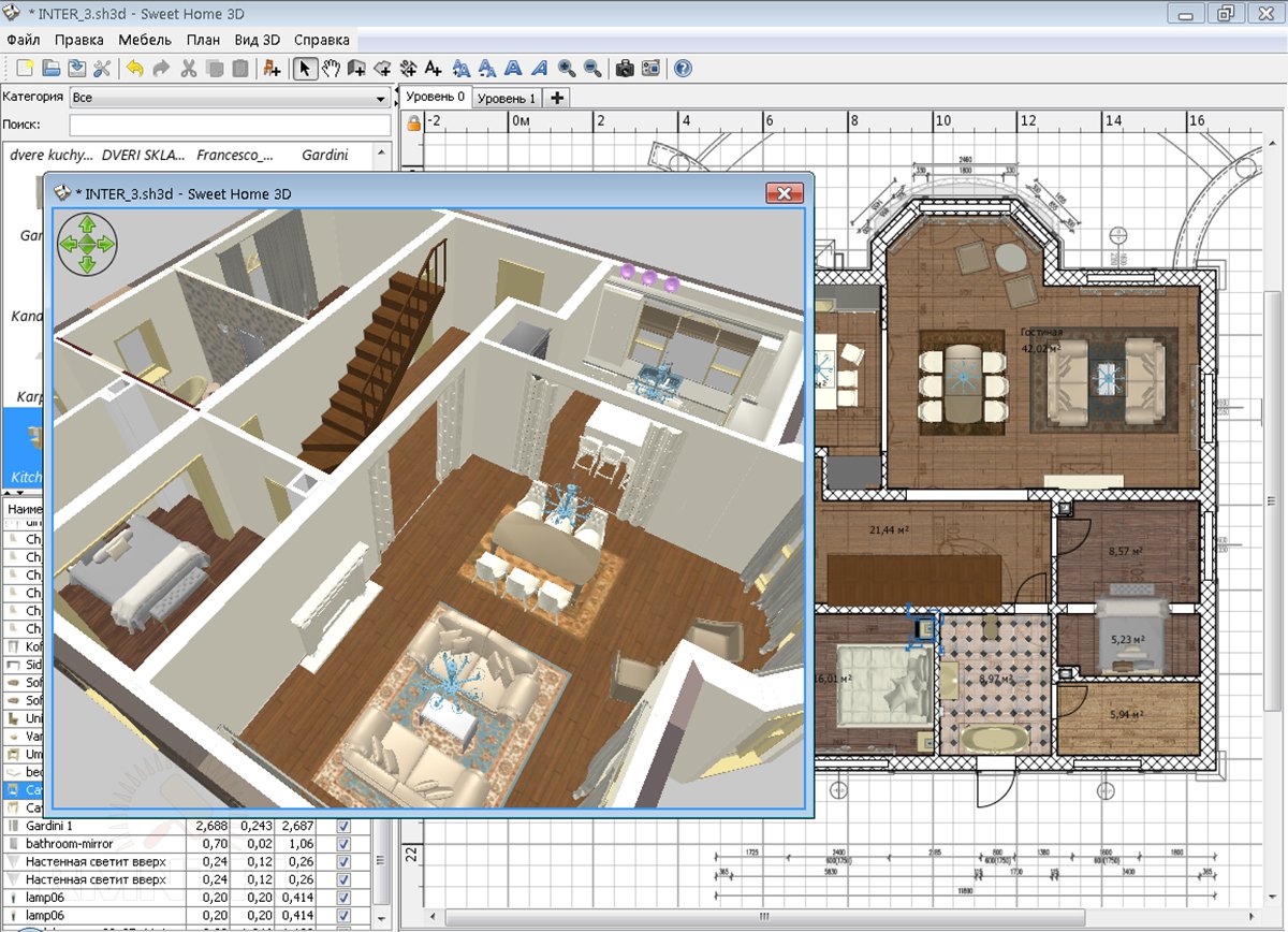 Floorplan 3d проекты