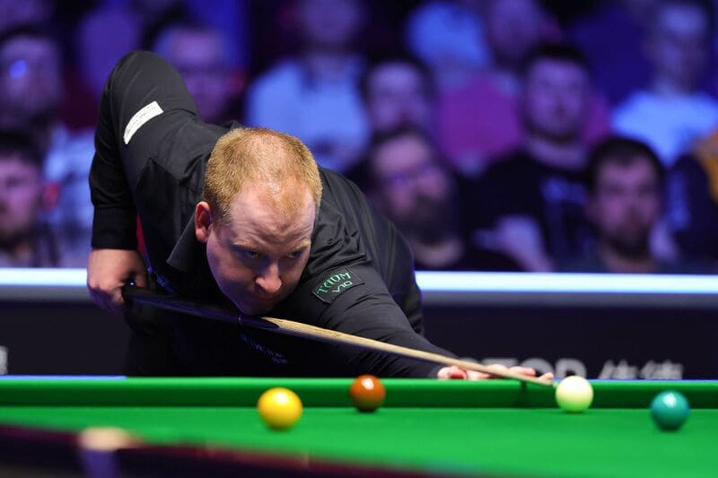 Джордан Браун оформил сенчури в 131 и 120 очков в 1/4 финала на турнире в Белфасте (фото: WST)