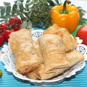 Конвертики из лаваша c колбасой