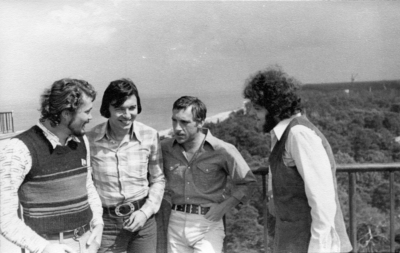 Карел Готт, Владимир Высоцкий, Олег Марусев. Дубулты, 6 августа 1972 года.