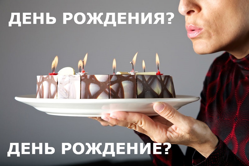 день рождения как правильно писать