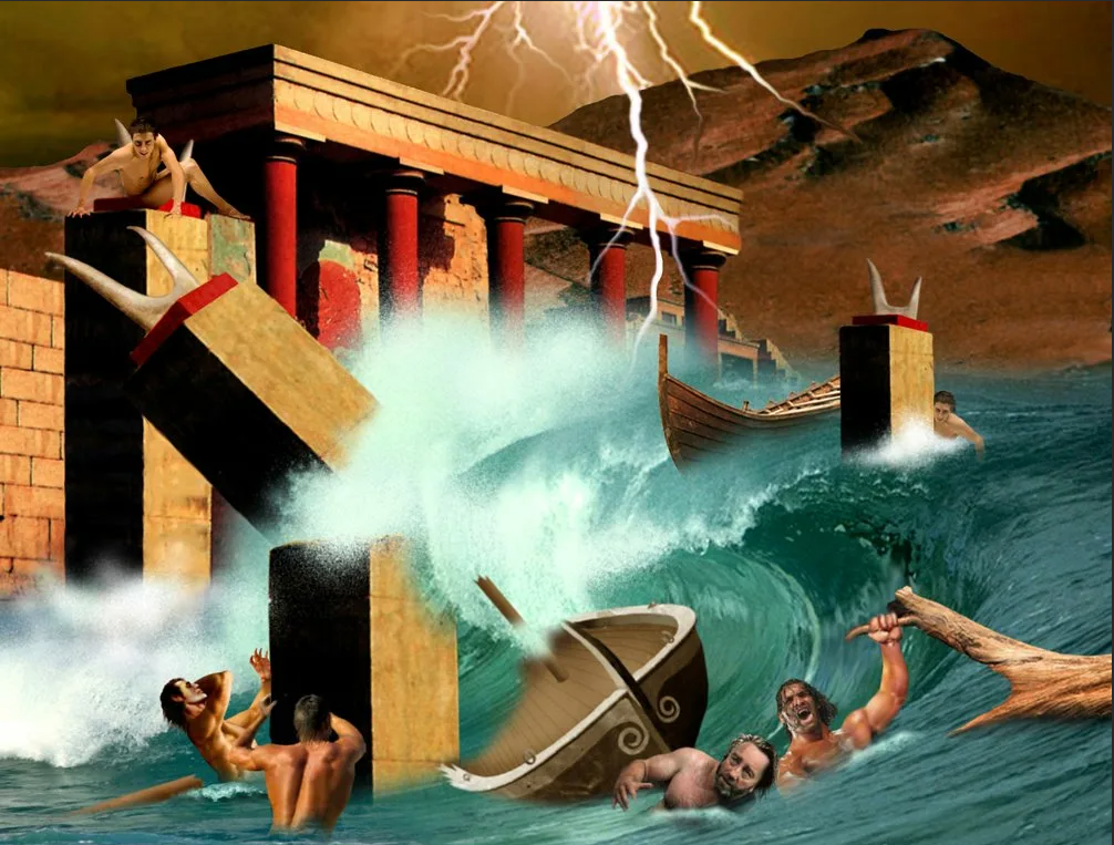 Цунами возможно уничтожило цивилизацию Крита, так родился миф об Атлантиде