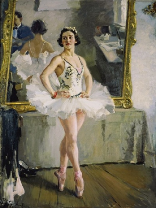  Портрет балерины О.В.Лепешинской. (1939). Автор: А.М.Герасимов.