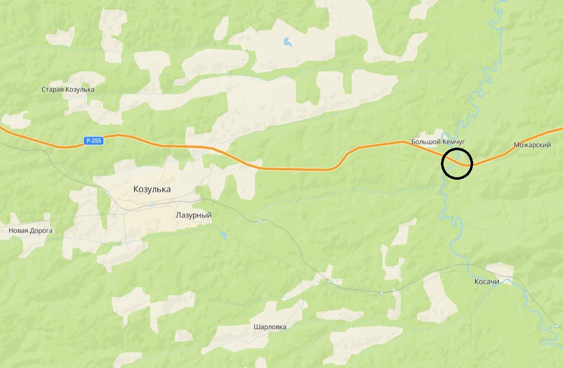 Р 255 сибирь на карте. Трассы р-255 «Сибирь. Трасса р255 Сибирь на карте. Дорога р-255 Сибирь на карте. Козулька карта.