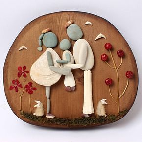 Фантазии из камешков. Оригинально получилось! handmake,разное,художество