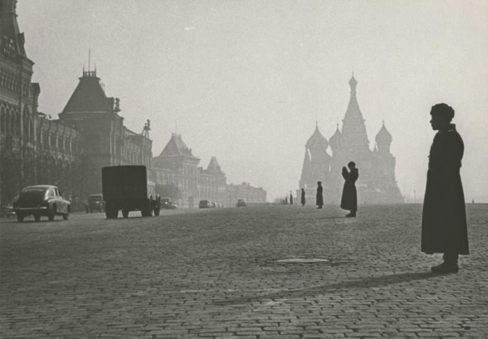 Красная площадь утром. СССР, 1960 год.