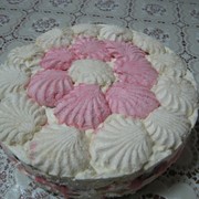 Десерт с зефиром и фруктами