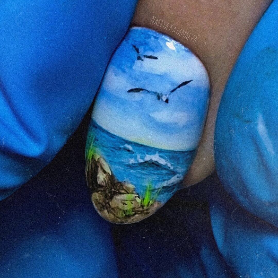 Художница создает картины на ногтях – их впору выставлять в галерее идеи и вдохновение,творчество