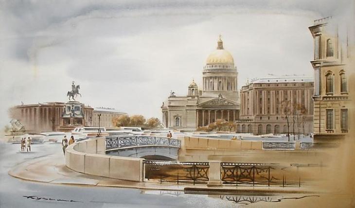 Блистательный Санкт-Петербург. Художник Кузема Константин Станиславович Блистательный Санкт-Петербург. Художник Кузема Константин Станиславович живопись