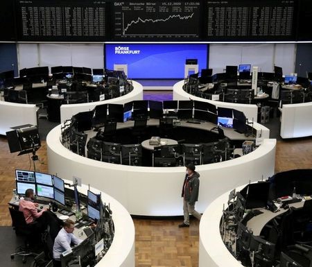 The German share price index DAX graph is pictured at the stock exchange in Frankfurt, Germany, December 15, 2020. REUTERS/Staff