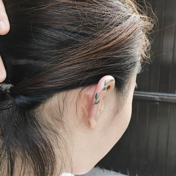 Helix Ear Tattoos