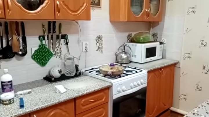 Как преобразить кухонный гарнитур при помощи краски