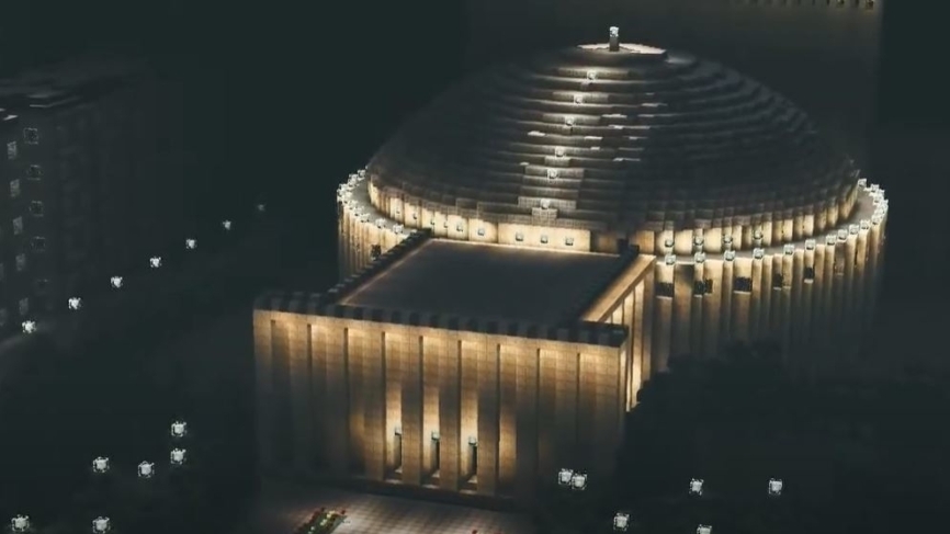 Центр Новосибирска воссоздали в компьютерной игре Minecraft