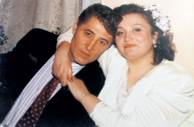Надежда КРЫГИНА и Виктор ГРИДИН сразу после свадьбы (1993 г.)