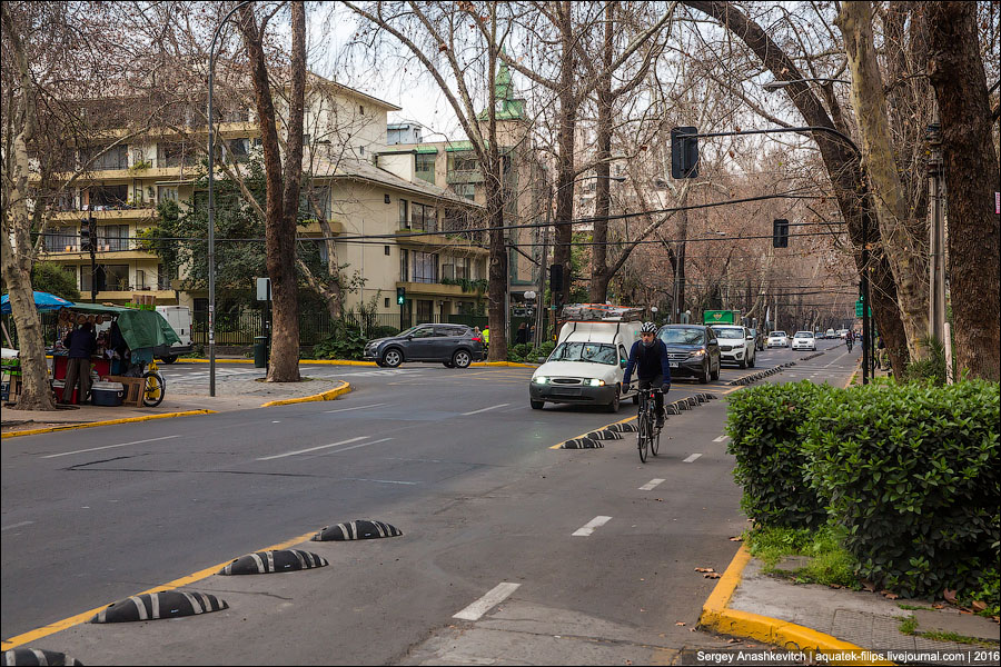 Велодорожки в Сантьяго