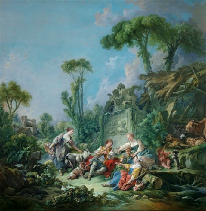 Пастушья идиллия. Автор: Francois Boucher.