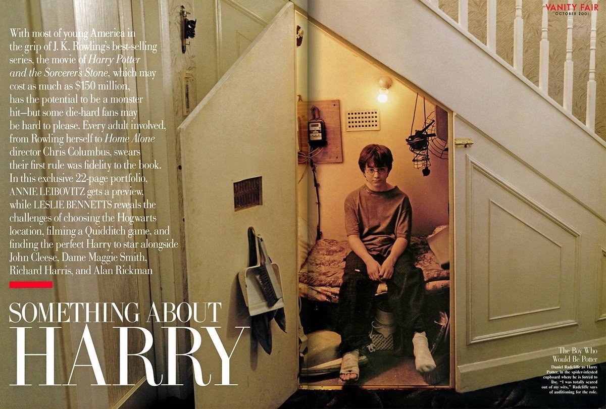 Одна из самых первых фотосессий актерского состава «Гарри Поттера», 2001 год