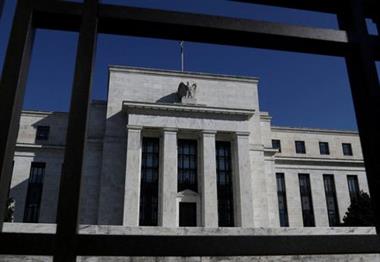 FILE PHOTO: Federal Reserve Board building on Constitution Avenue is pictured in Washington, U.S., March 19, 2019. REUTERS/Leah Millis/File Photo