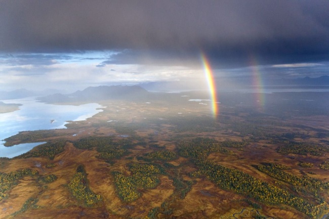 Смотри, радуга в небе! мир,природа