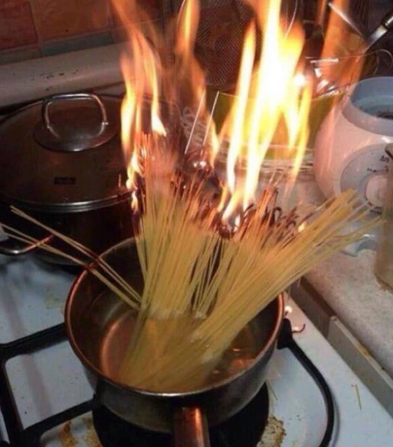 Когда повар работает с огоньком смешно, фото, шутки