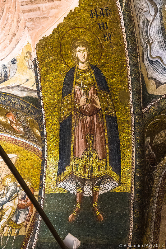 Святой Андроник. Мозаики и фрески монастыря Хора.