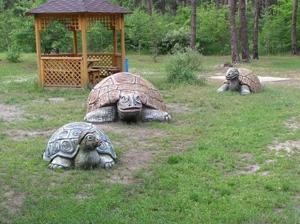 Черепахи из бетона