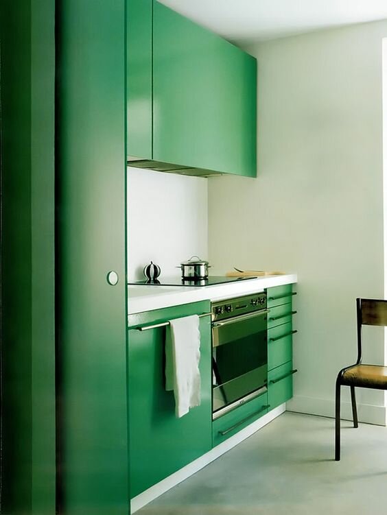 30 интересных зеленых кухонь для современного интерьера фасады, всегда, насыщенных, сколько, вариантов, оттенков, зеленого, цвета, нежных, мятных, Помоему, серозеленых, современной, можно, найти, подходящий, зеленый, каждого, интерьераНу, Давайте