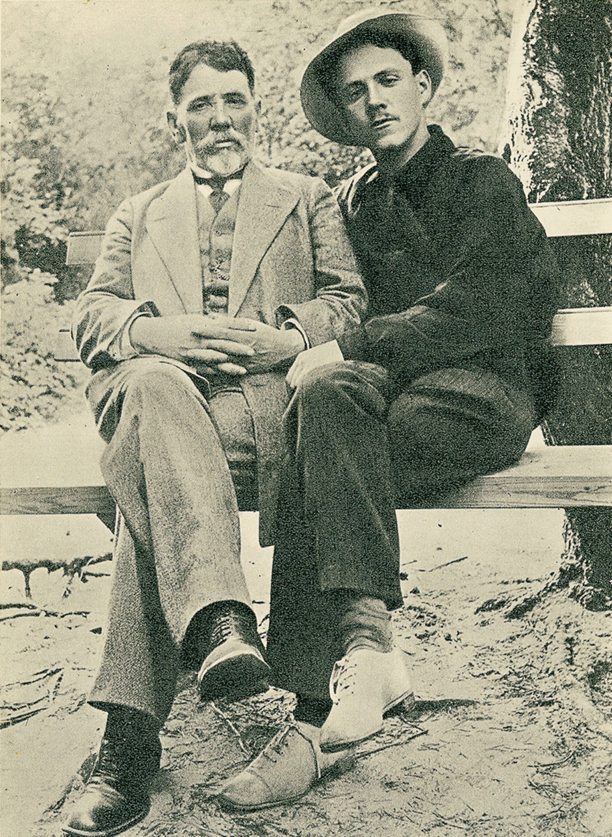 С.Я. Маршак с отцом. Финляндия. 1915 год